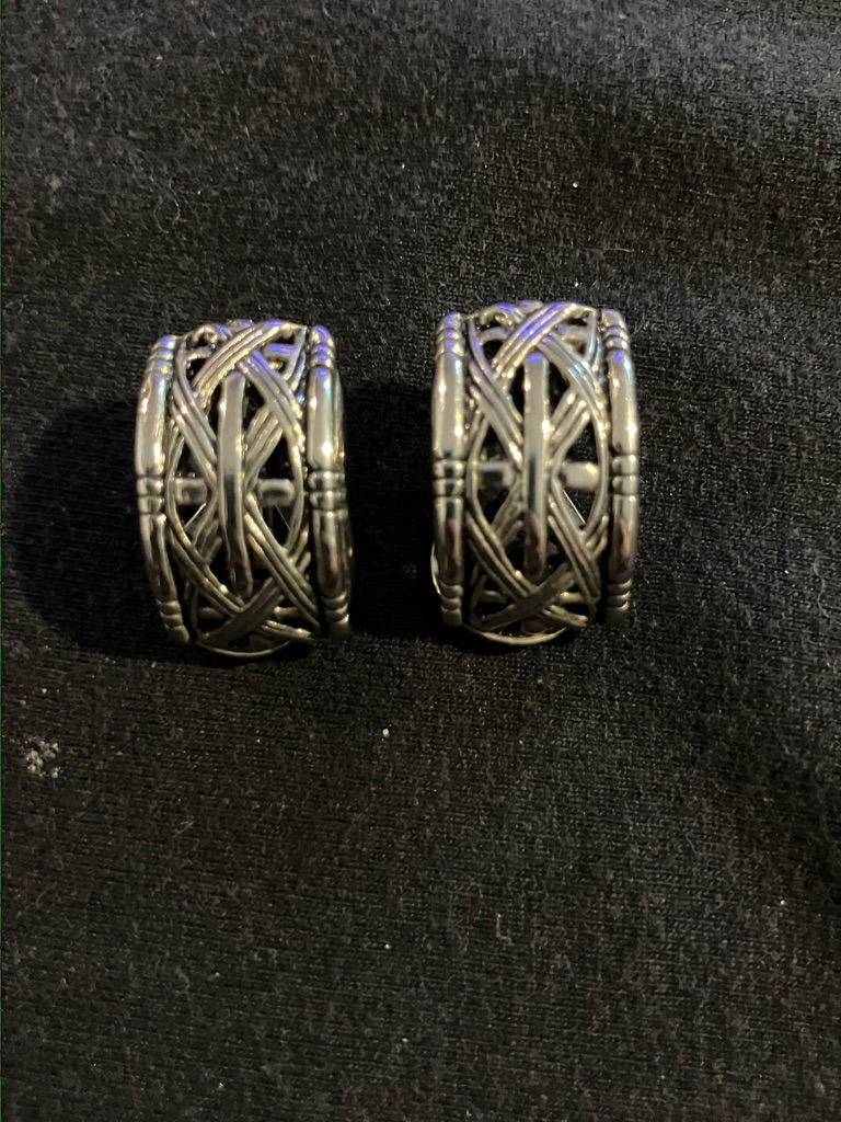 Premier Silver-Tone Celtic Hoop Earrings 20$